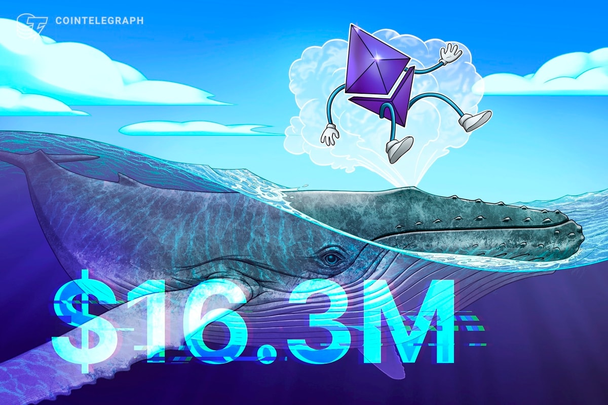 Ethereum Whale Opens $16.3M Leveraged Long Bet as ETH Hints at Local Bottom