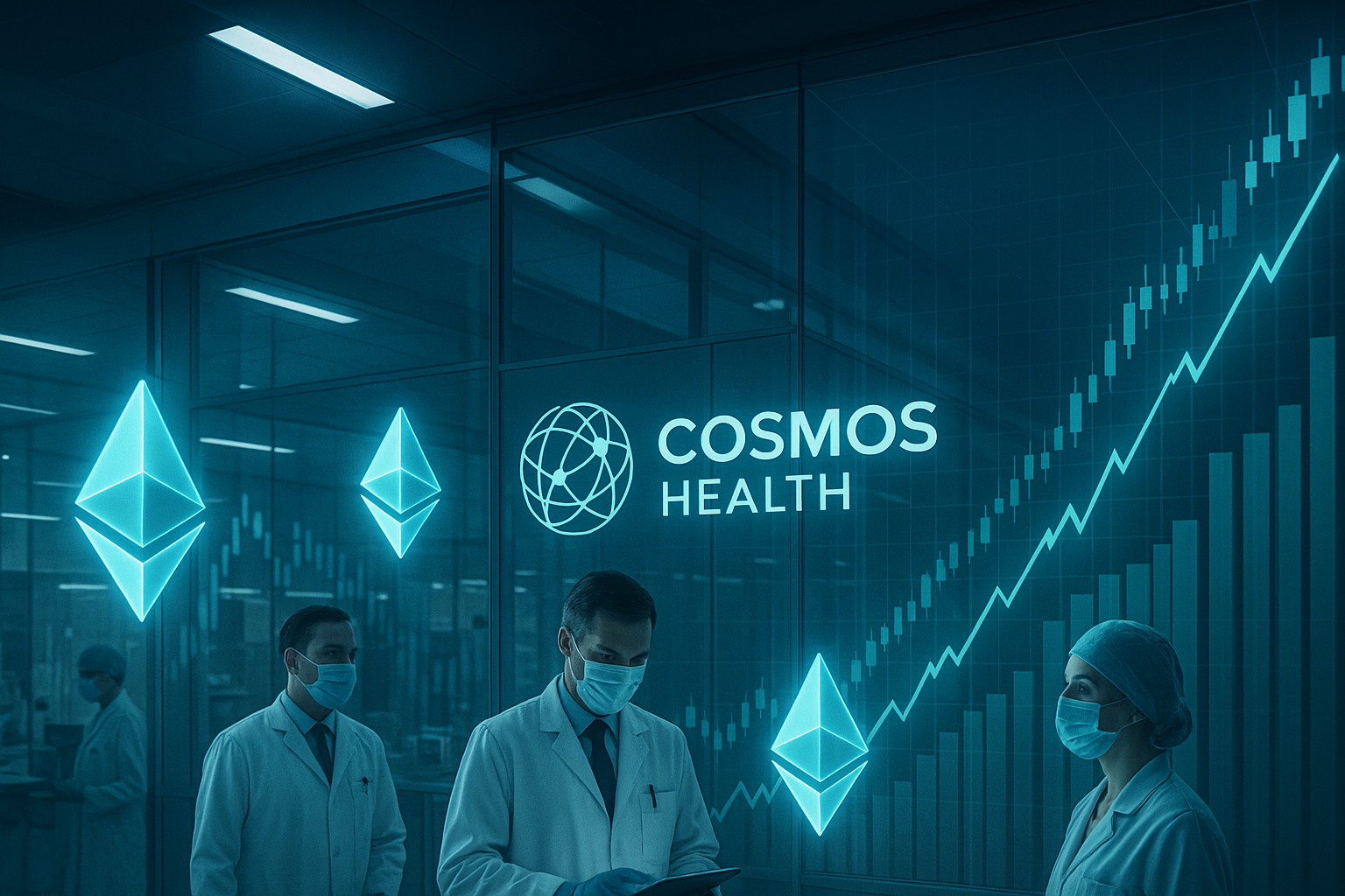 Cosmos Health expands Ethereum holdings to $1.8M under $300M digital assets facility