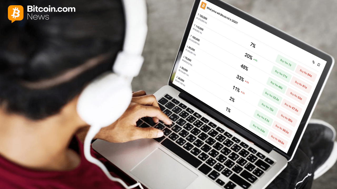 Prediction Markets Polymarket and Kalshi Assign Mixed Odds for Bitcoin’s Path Above $100K in 2025